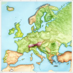 map of europe 1945