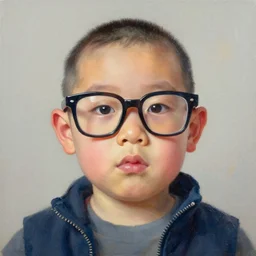 a floppa with cool glasses, oil painting