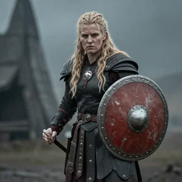norse shieldmaiden experiencing ragnarok