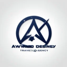 a cutting edge logo for a space traveling agency, awwward designs, award winning design, dribble, symmetrical by rob janoff