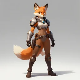 full body character portrait of a female anthro melanated fox fursona in gears of war, color page, tankoban, 4 k, tone mapping, doll, akihiko yoshida, james jean andrei riabovitchev marc simonetti, yoshitaka amano, h. hydrochaeris
