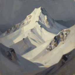 lamasu concept, oil painting