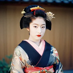 Portrait Photograph of a Japanese Geisha ADOX Color Implosion 100