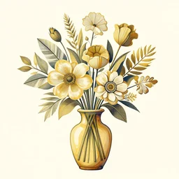 beautiful amazing art of intricate flowers arrangement in vase, modern color, by art by alesso baldovinetti, trending on artstation, featured on behance, octane render, vector art, f 4, ultrawide, golden ratio, well composed, cohesive