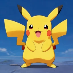 stylized cute pikachu character design, dynamic pose pokemon, stunning illustration trending on artstation