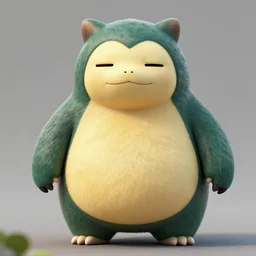 a high detail shot of a snorlax in the wild, cgsociety, photorealism