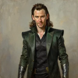 chris hemsworth as loki, painting by rembrandt