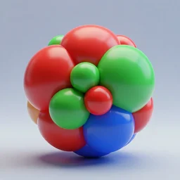 lightballs, red, cinema 4 d, desenho, abstract, c 4 d, ball, 3 d, green, mrt, light, blue, hd wallpaper