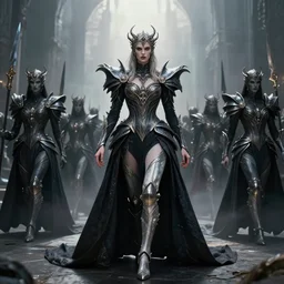 nagash editorial, warhammer nagash haute couture, godlike lich by iris van herpen leading his army, still image from prometheus
