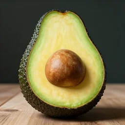 an avocado as an arm chair