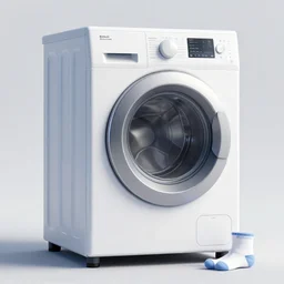 a washing machine with legs and socks, octane render, digital illustration