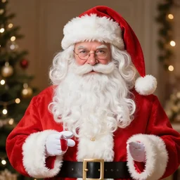 Santa Claus without a beard