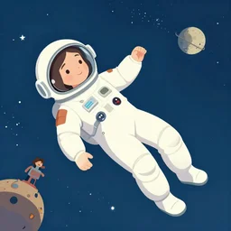 a woman floating in space by kidmograph and minna sundberg and james gilleard