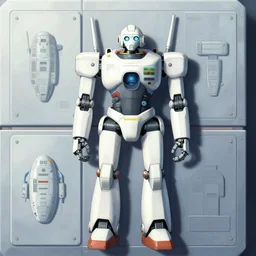 robot panels in space by shigeru komatsuzaki