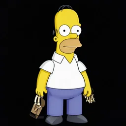 homer simpson's skeleton