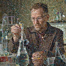 Walter White cooking meth in a lab