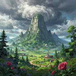 🌬 ⛈🌲⛰🌹🚢🌿, style artstation, style greg rutkowsk, comic art book,, octane render, unreal engine 6, epic game graphics, fantasy, ciberpunk, post - apocaliptic, ray tracing