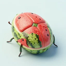 beetle shaped like a watermelon