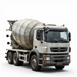 gothic cement mixer truck, high detail macro photography, isolated on a pure white background, centered, entire object in frame, sharp focus, soft studio lighting