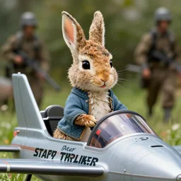 peter rabbit in starship troopers ( 1 9 9 7 ), digital art by eugene de blaas and ross tran, vibrant color scheme, highly detailed, in the style of romanticism, cinematic, artstation, greg rutkowski
