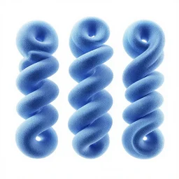 rendering of a series of 3 d spirals on a trasparent background, 3 d art, sophie cover album, 3 d renders, topology, topological renders, blue gradient, highly detailed, experimental art, digital art, rendered on unreal 3 d, unreal engine, next gen, tech demo, topological mesh modeling, topological art