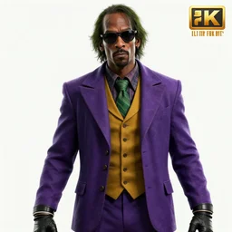 snoop dogg as joker in mortal kombat, character, videogame render, 4 k
