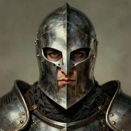 the eldritch void knight as a realistic d & d fantasy knight, closeup portrait art by donato giancola and greg rutkowski, vintage retro, realistic face, digital art, trending on artstation, symmetry!!