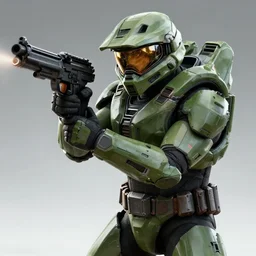 professional photo of the master chief from halo engaged in combat with massive explosions and dirt and debris all around in the style of the movie lone survivor nikon d 8 0 6 0 mm lens, cinematic lighting and shadows