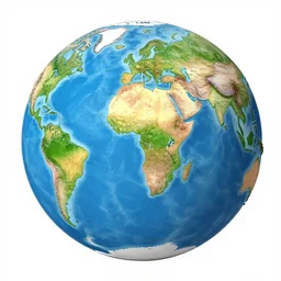 the map of the earth
