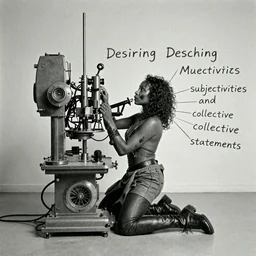 desiring machine creator of subjectivities and collective statements, Gilles Deleuze and Felix Guattari conceptual philosophical art