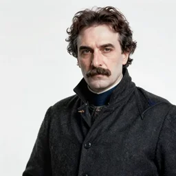 Screenshot of Nikola Tesla in the game Skyrim, highly detailed