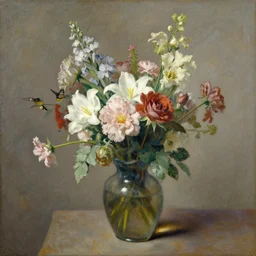 flowers by manet