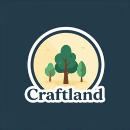 craftland logotype, vector