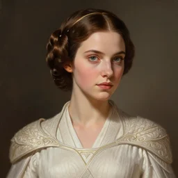 portrait of princess leia, star wars, upper body, fantasy, intricate, elegant, highly detailed, digital painting, artstation, concept art, smooth, sharp focus, key light, illustration, art by artgerm and greg rutkowski and alphonse mucha
