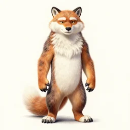 expressive stylized master furry artist digital colored pencil painting full body portrait character study of the kamchatka brown bear small head fursona animal person wearing clothes leather bomber jacket aviator sunglasses pilot standing next to airplane by master furry artist blotch, sharp focus