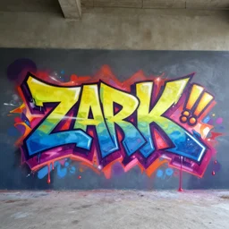 ' zark '!!!!!!! 3 d graffiti, arrows, paint drips, extreme wide angle, gradients, full mural, octane render 3 d, 4 k, highly detailed, by wlop and artgerm and daim and peeta