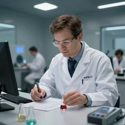 atomic scientist making a discovery in the style of half life 2, 4 k