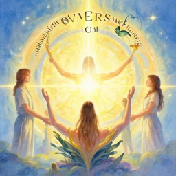 universal consciousness unfolding by raymond swanland, highly detailed, bright tones