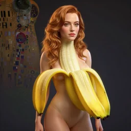 anthropomorphic portrait of emma stone as a banana, au naturel, hyper detailed, digital art, trending in artstation, cinematic lighting, studio quality, smooth render, unreal engine 5 rendered, octane rendered, art style by klimt and nixeu and ian sprigger and wlop and krenz cushart and pixar and riot and adventuretime