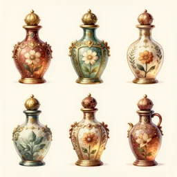 concept art; video game potions; intricate elegant bottles; trending on artstation; rpg; octane