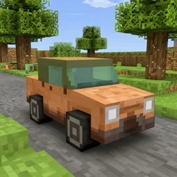 A car in Minecraft