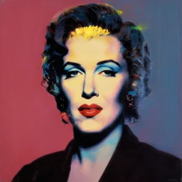 neo from matrix painted by andy warhol