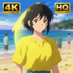 ⁠portrait of an Sentient Lemon , Beach background, rich vivid colors, ambient lighting, dynamic lighting, 4k, HQ, official media, anime key visual, makoto shinkai, ilya kuvshinov, lois van baarle, rossdraws, detailed, trending on artstation