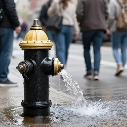 a 3 5 mm photo from the back of people playing in splashing water from an open fire hydrant in the streets of new york city in the 1 9 6 0 s, bokeh, canon 5 0 mm, cinematic lighting, dramatic, film, photography, golden hour, depth of field, award - winning, 3 5 mm film grain