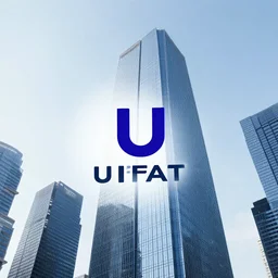 Logo UFAST - skyscraper proptech company branding, modern, digital art, marketing