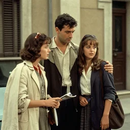 a film still from ladri di saponette ( 1 9 8 9 )