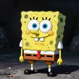 Spongebob drawn Junji Ito