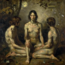mortal contemplations is a vision based on a meditative moment of self - reflection on the condition of being subject to death, inspired by the pandemic's forced collective confrontation of mortality on a global scale, oil painting by gustave dore,