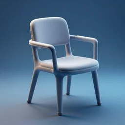 chair from future, crisp, dim painterly volumetric aquatic lighting, beautiful 3 d concept art, artstation, sketchfab