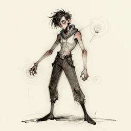 really cool sketchy human, chaotic, trending on artstation